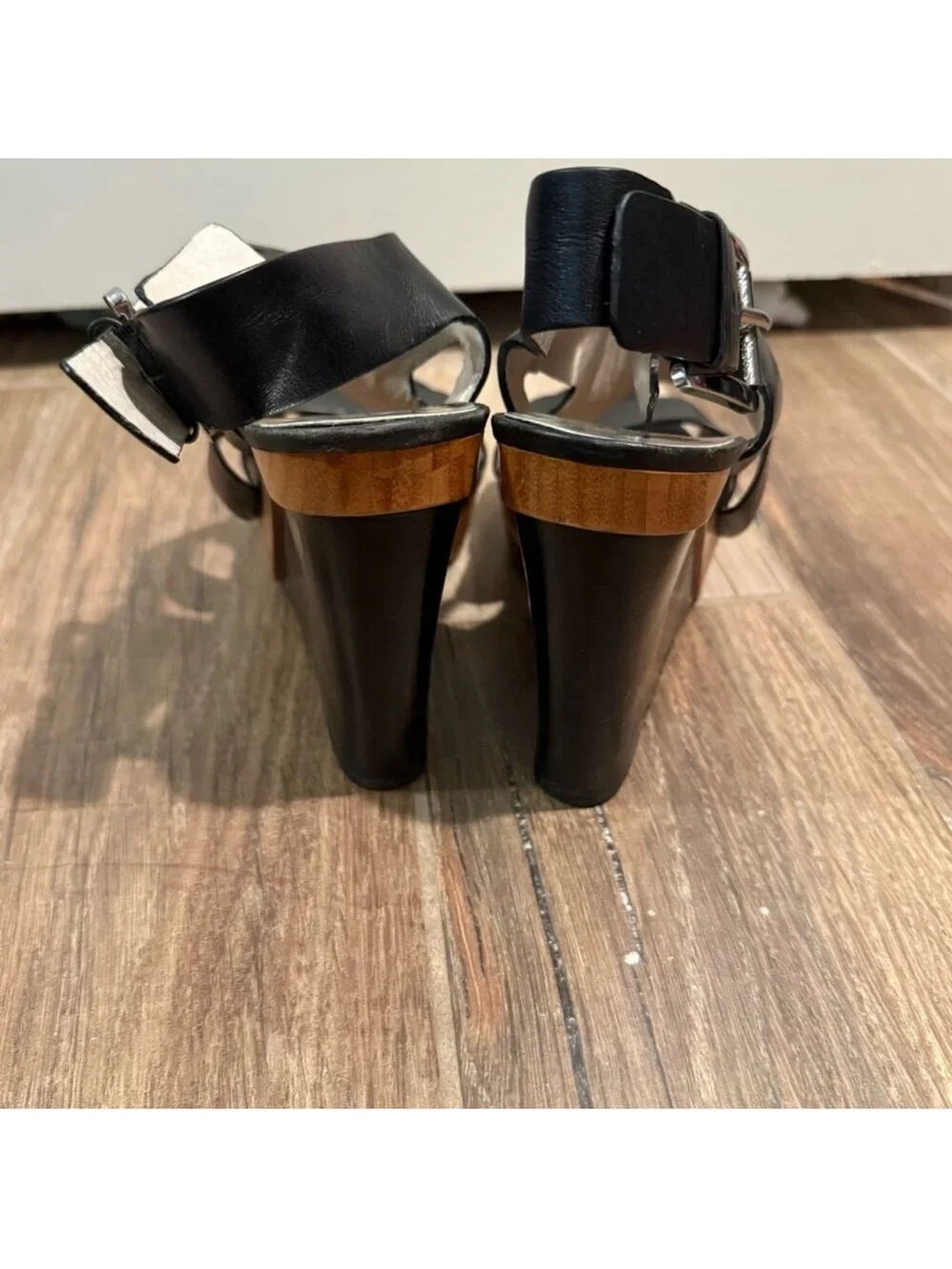 Michael Kors Josephine Wedge Heels Leather Shoes